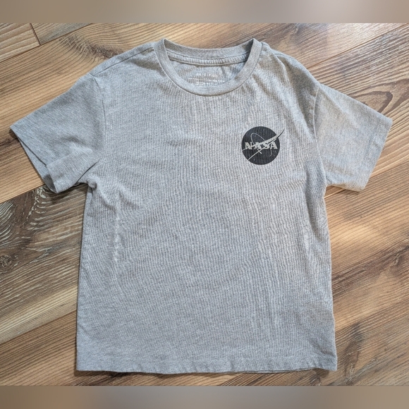 NASA Spaceship Spacecraft Diagram Double Sided Short Sleeve T-Shirt Boys Small - Picture 2 of 7